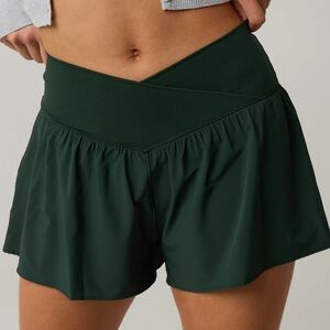 REDISH-BROWN OFFLINE By Aerie Real Me Crossover Flowy Short